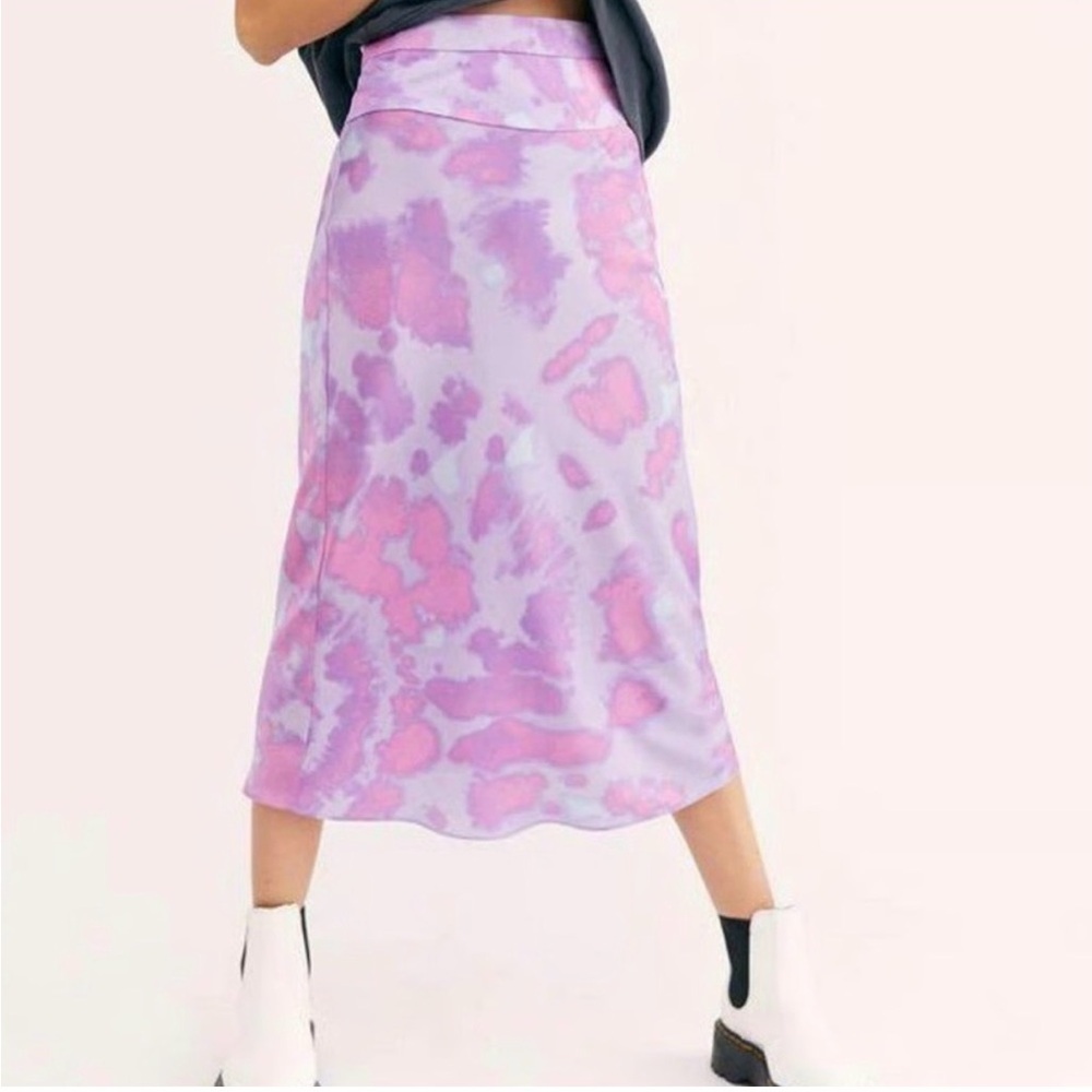 Free People Purple and Pink Midi Skirt 2